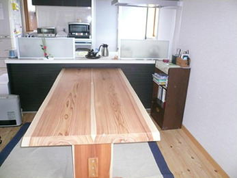 明るいリビングダイニングになりました。これからのお料理の時間が楽しみです。