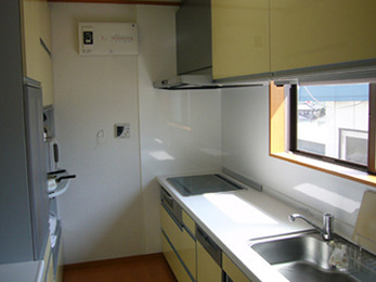 ピカピカのキッチンで料理するのが楽しみです。