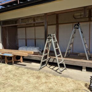 既存サッシ撤去