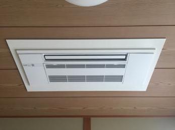 長野市マンションのガスエアコン取替工事