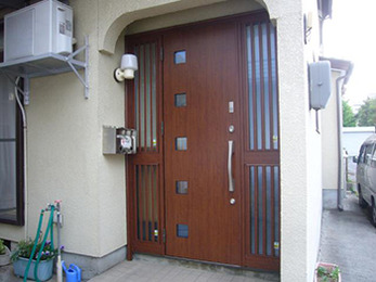 長野市　玄関ドア取替えリフォーム　Ｍ様邸