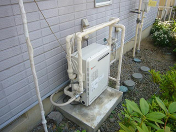長野市豊野町　ガスふろ給湯器取替リフォーム　Ｆ様