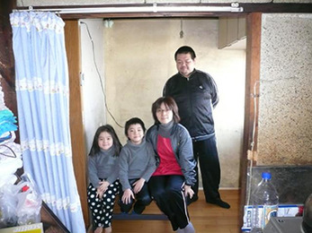 長野市　脱衣室の床の張替え　Ｎ様